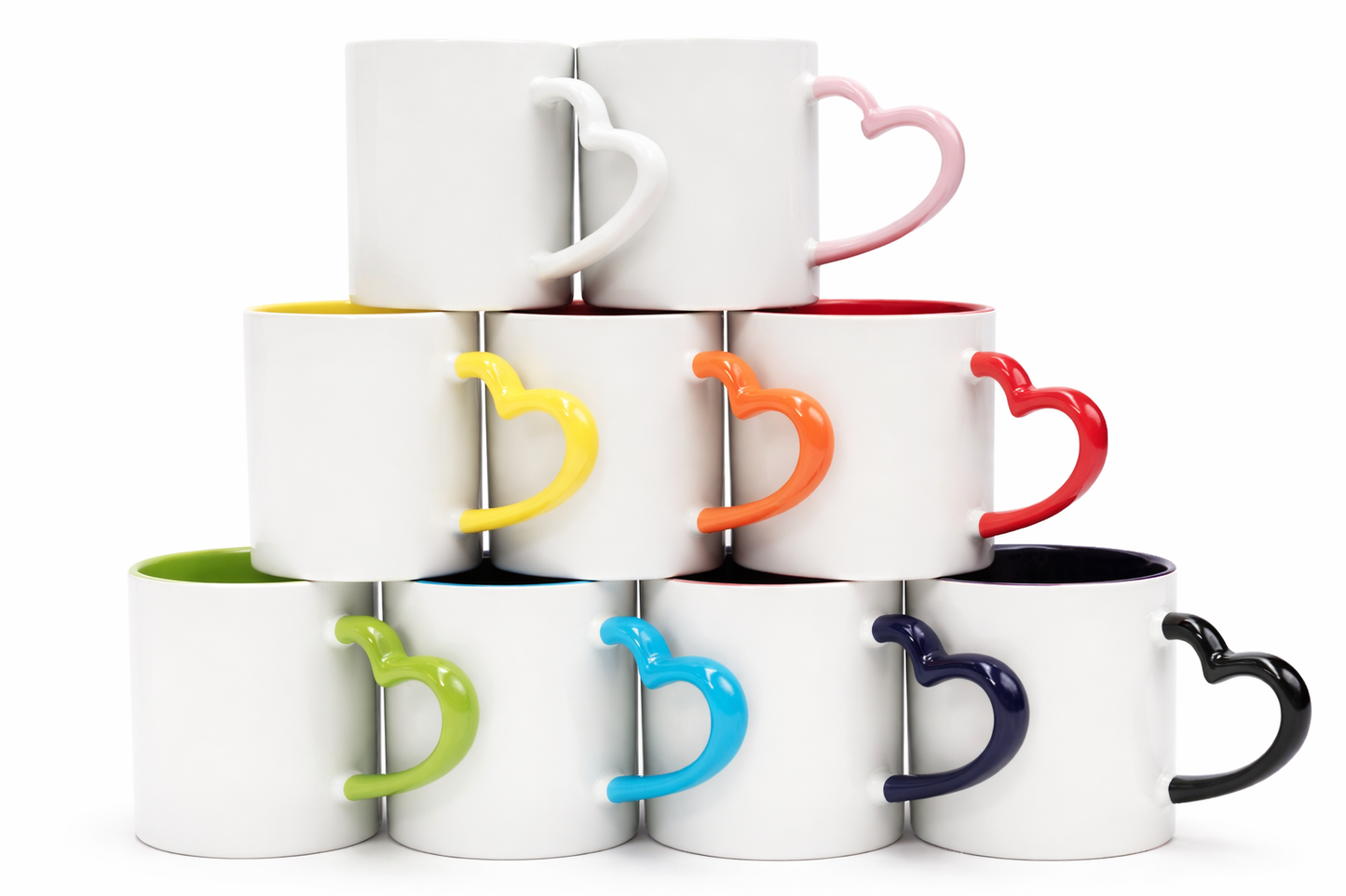 Mug with Heart Handle