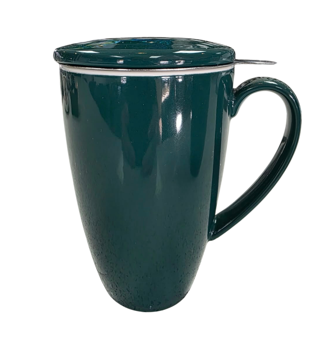 Ceramic Tea Mug with Infuser and Lid