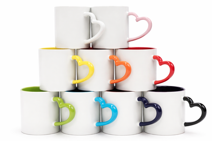 Mug with Heart Handle