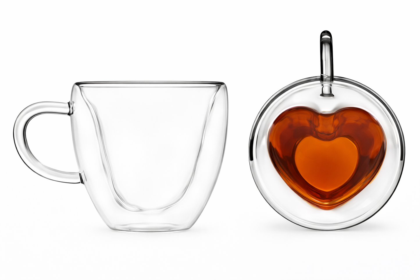 Heart-Shaped Double Wall Cup