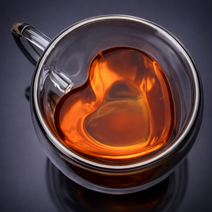 Heart-Shaped Double Wall Cup